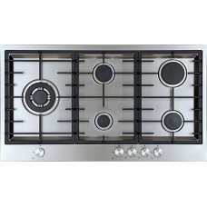 Baumatic Built In Surface Plate 90 Cm Gas 5 Burner Manual Full Safety Steel Italy
