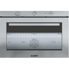 Algor Built In Oven Cooking 90 Cm Gas And Electricity 110 Liter Manual 4 Function Full Safety With Grill Air Distribution Fan With Fan To Distribute The Heat Steel Italy
