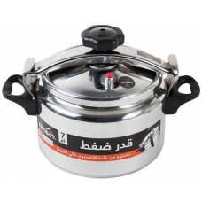 Lambart Pressure Cooker 7 Liter Aluminum With Strong Heat Insulating Handles Silver