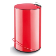 Lamart Pressed Waste Basket 13 Liter Steel Red