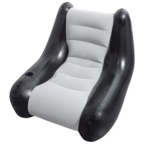 كرسي استرخاء قابل للنفخ بيست وي بيردورا 102×74×86 سم رمادي اسود