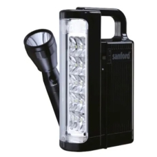 Sanford Led Emergency And Flash Light Rechargeable Black