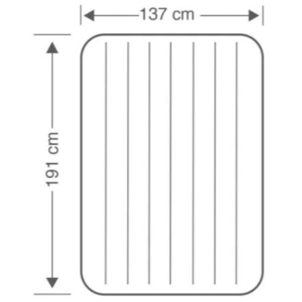 سرير هوائي قابل للنفخ انتكس كلاسيكي ناعم مع مضخه مدمجه 191×22×137 سم ازرق