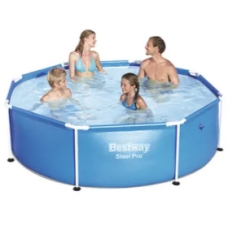 Best Way Steel Pro Swimming Pool For Children More Than 3 Years Old 30x17x88 Cm Blue