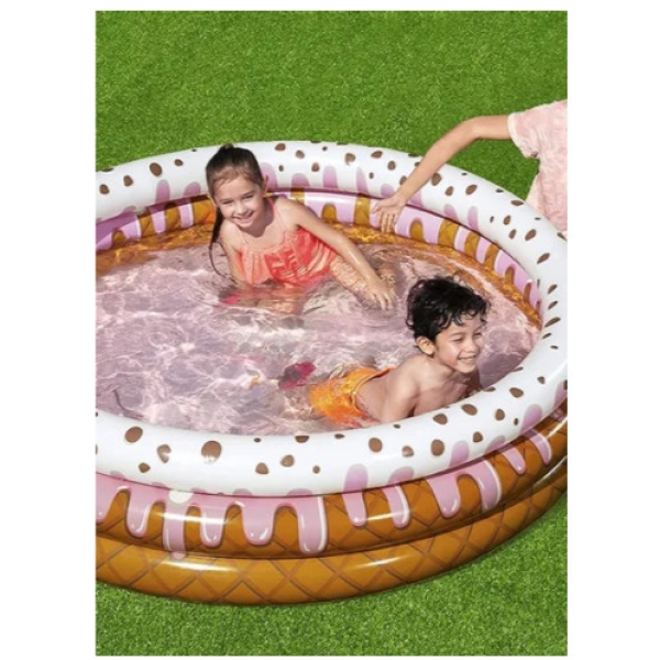 حوض سباحه بيست وي للاطفال اكبر من سنتين بتصميم حلوى صانداي فنداي 160×38 سم متعدد الالوان
