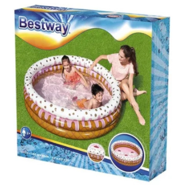 حوض سباحه بيست وي للاطفال اكبر من سنتين بتصميم حلوى صانداي فنداي 160×38 سم متعدد الالوان