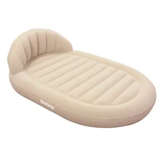 سرير هوائي قابل للنفخ بيست وي بسطح مريح مبطن ووساده مدمجه 160 سم بيج
