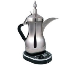Gulf Dalla Arabic Coffee Maker 1 Liter 1000 Watt Silver