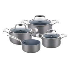 Lamart Ceramic Cookware Set 4 Pieces With Gray Lid