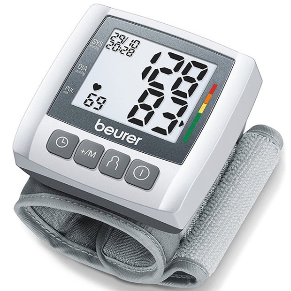 جهاز قياس ضغط الدم بيورير على المعصم رمادي