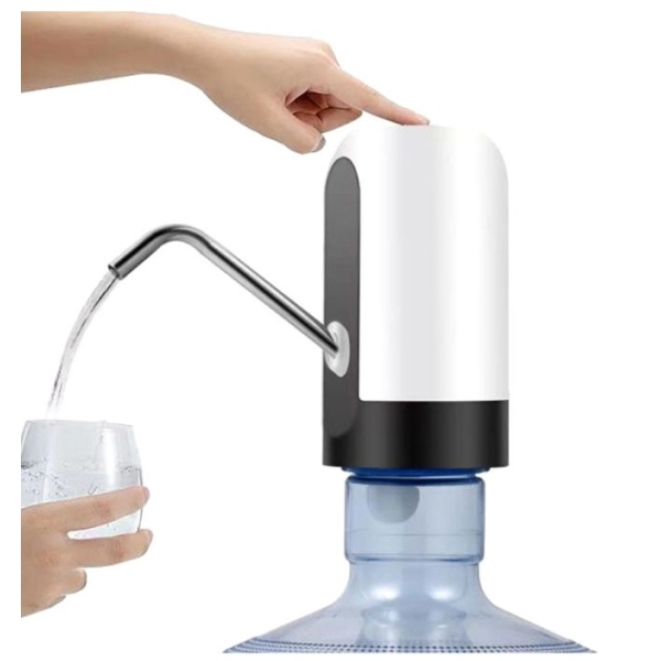 موزع ضخ مياه كهربائي لاسلكي قابل لاعاده الشحن للمياه المعباه في زجاجات متعدد الالوان
