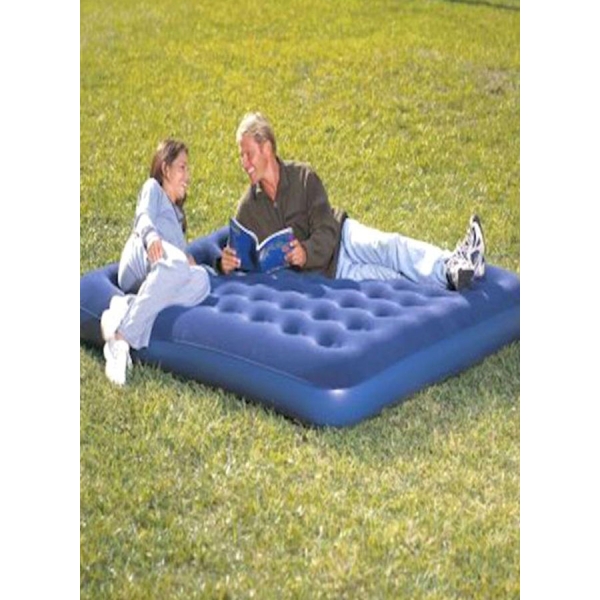 سرير هوائي قابل للنفخ بيست وي للرحلات 75×54×8.5 سم ازرق