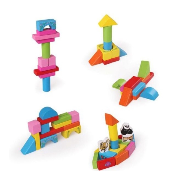 مجموعه لعب مكعبات البناء للاطفال اكبر من 3 سنوات 100 قطعه متعدد الالوان