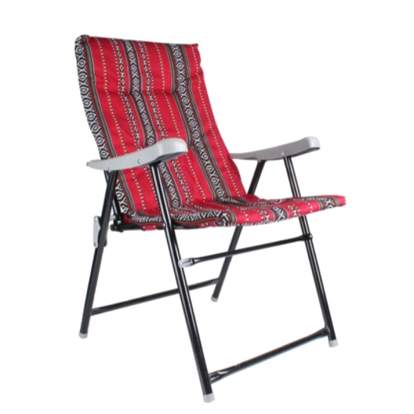 كرسي تخييم قابل للطي 90×25 سم احمر اسود