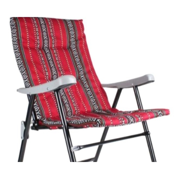 كرسي تخييم قابل للطي 90×25 سم احمر اسود