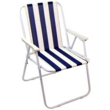 كرسي متعدد الاستخدامات قابل للطي ابيض ازرق