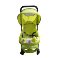 عربه اطفال بيبي لوف مع مظله للاطفال الرضع اخضر