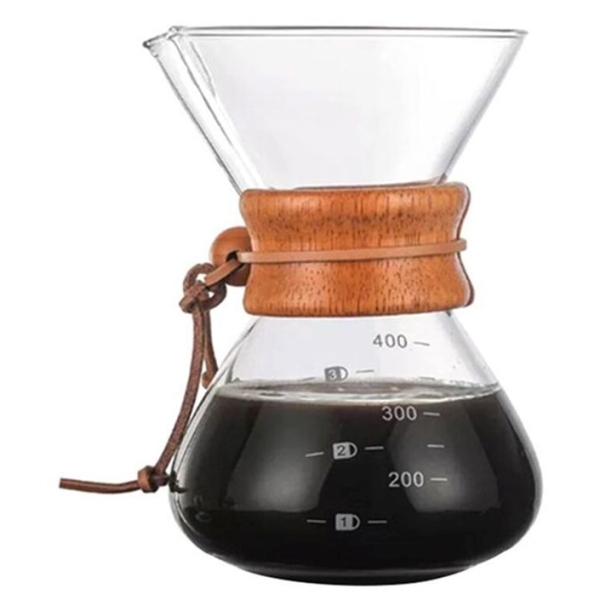 جهاز صنع القهوه المقطره بيو ينتي 400 مل بنظام الصب شفاف 