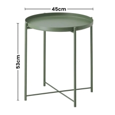 طاوله خدمه دائريه زين هوم 45×53×45 سم اخضر