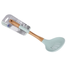 Silicone Cooking Spoon Wood White