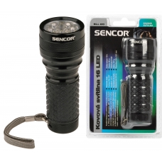 Sencor Led Flashlight Water And Dust Resistant Black