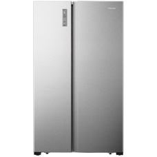 Hisense Side By Side Refrigerator 2 Doors No Frost 17.9 Cu.Ft 509 Liter Inverter Steel