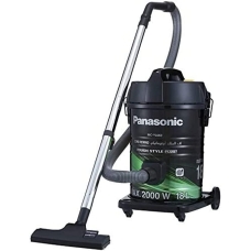 Panasonic Dry Drum Vacuum Cleaner 10 Liter 2000 Watt To Extract Dust,Dirt Black