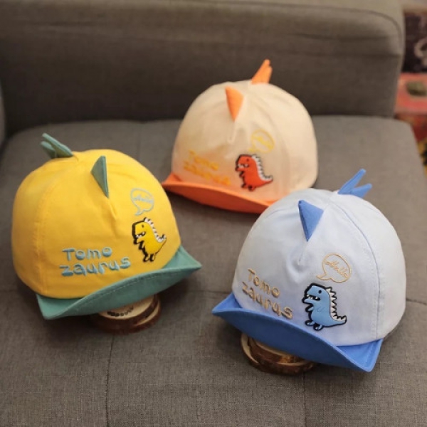 قبعه شمسيه خفيفه ولينه قابله للثني بتصميم ديناصور للاطفال الرضع