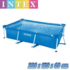 حمام سباحه مستطيل انتيكس اطار صلب 220×150×60 مناسب لجميع افراد العائله