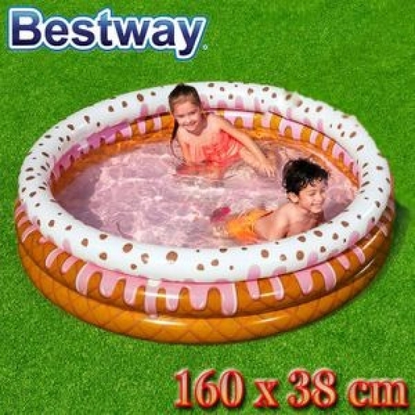 حوض سباحه قابل للنفخ للاطفال بيست واي شكل كعكه لذيذه 160×38 سم متعدد الالوان