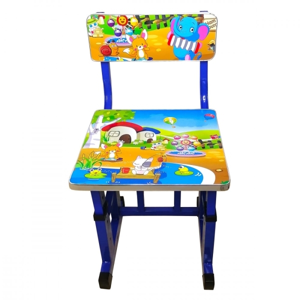 طاوله مدرسيه متعدده الارتفاع مع كرسي تصميم حديقه ازرق