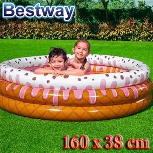 حوض سباحه قابل للنفخ للاطفال بيست واي شكل كعكه لذيذه 160×38 سم متعدد الالوان