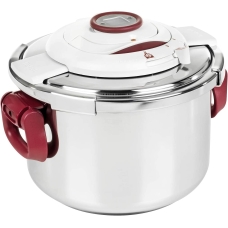 Tefal Clipso Precision Pressure Cooker 6 Liter Aluminum With Strong Heat Insulating Handles Silver French