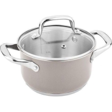 Lamart Cooking Pot 16 Cm With Cover Beige