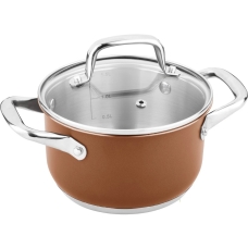 Lamart Cooking Pot 16 Cm With Cover Brouwn