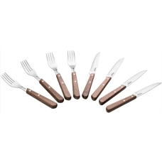 Lamart Fork And Knife Set 8 Pieces Brown