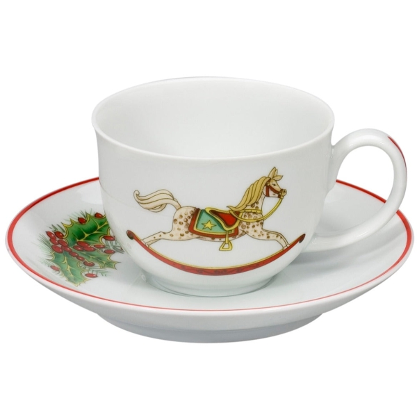 Christmas Magic-Coffee Cups Saucers