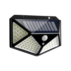 مصباح يعمل بالطاقه الشمسيه مزود بجهاز استشعار للحركه مكون من 100 مصباح LED اسود 130x95ملليمتر 