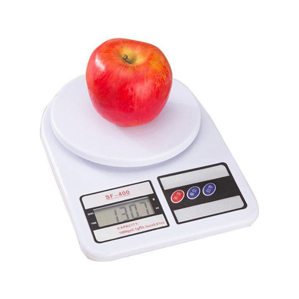 ميزان طعام عالي الدقه لقياس توازن النظام الغذائي ابيض 10كيلو 
