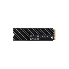 محرك اقراص SSD من ويسترن ديجيتالبلاك موديل SN750 NVMe مع مشتت حراري منفذ الملحقات الاضافيه السريع من الجيل الثالث، M.2 2280، 3D NAND اسود 