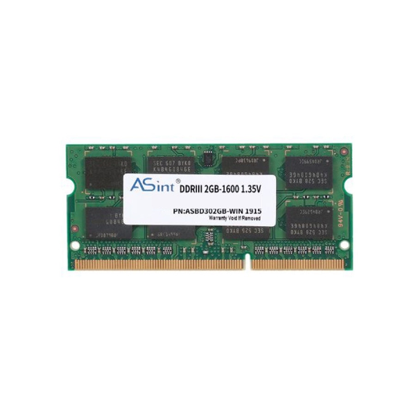 ذاكره رام DDR3 للابتوب سعه 2 جيجابايت متعدد الالوان 