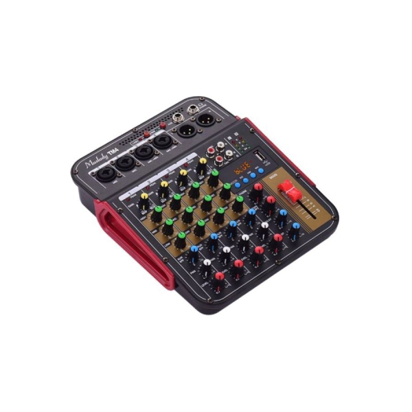 جهاز دمج صوت رقمي رباعي القنوات I5037EUA اسود احمر 