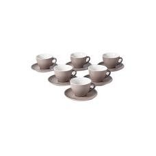 طقم فناجين وصحون قهوه مكون من 12 قطعه رمادي 10x8.8x7.4سم 