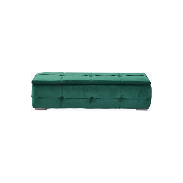 مقعد سرير تخزين اورو اخضر 