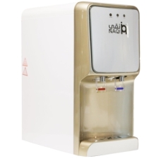 Naqi Table Water Dispenser Top Load Hot-Cold 2 Tap 7 Liter Gold
