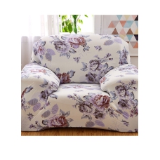 Stretch Sofa Covers, Floral Pattern Loveseat Cover, Printed Stretch Washable Loveseat Slipcover Furniture Protector for Living Room 