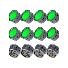 12Pcs Faucet Aerator Water Saving Tap with Wrench for Kitchen Sink Bathroom Bath Tub 