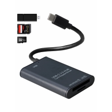 SD Card Reader, USB-C to SD or Micro SD Card Adapter and USB 3.0 Port 