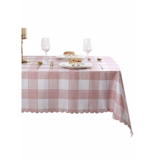 Tablecloth Buffalo Plaid PVC Square Pink Gingham Checkered Rectangle Waterproof Heavy Duty 