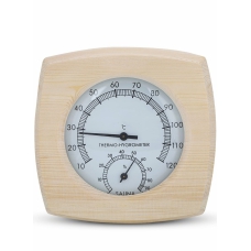 مقياس حراره الساونا ومقياس الرطوبه ، مقياس حراره خشبي للساونا 2 في 1 مقياس درجه حراره الساونا ملحقات الساونا الخشبيه 